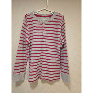 Boys Ruff Hewen Stripes Thermal Henley Size S (8)